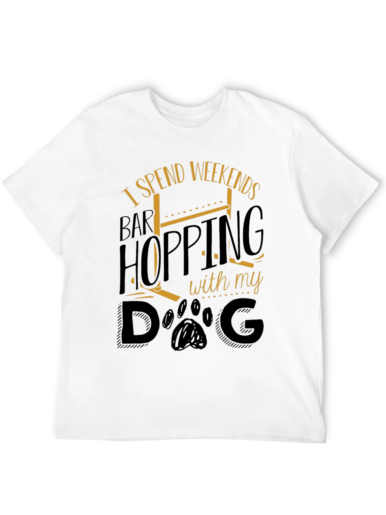Weekend Bar Hopping Dog Lover T-Shirt