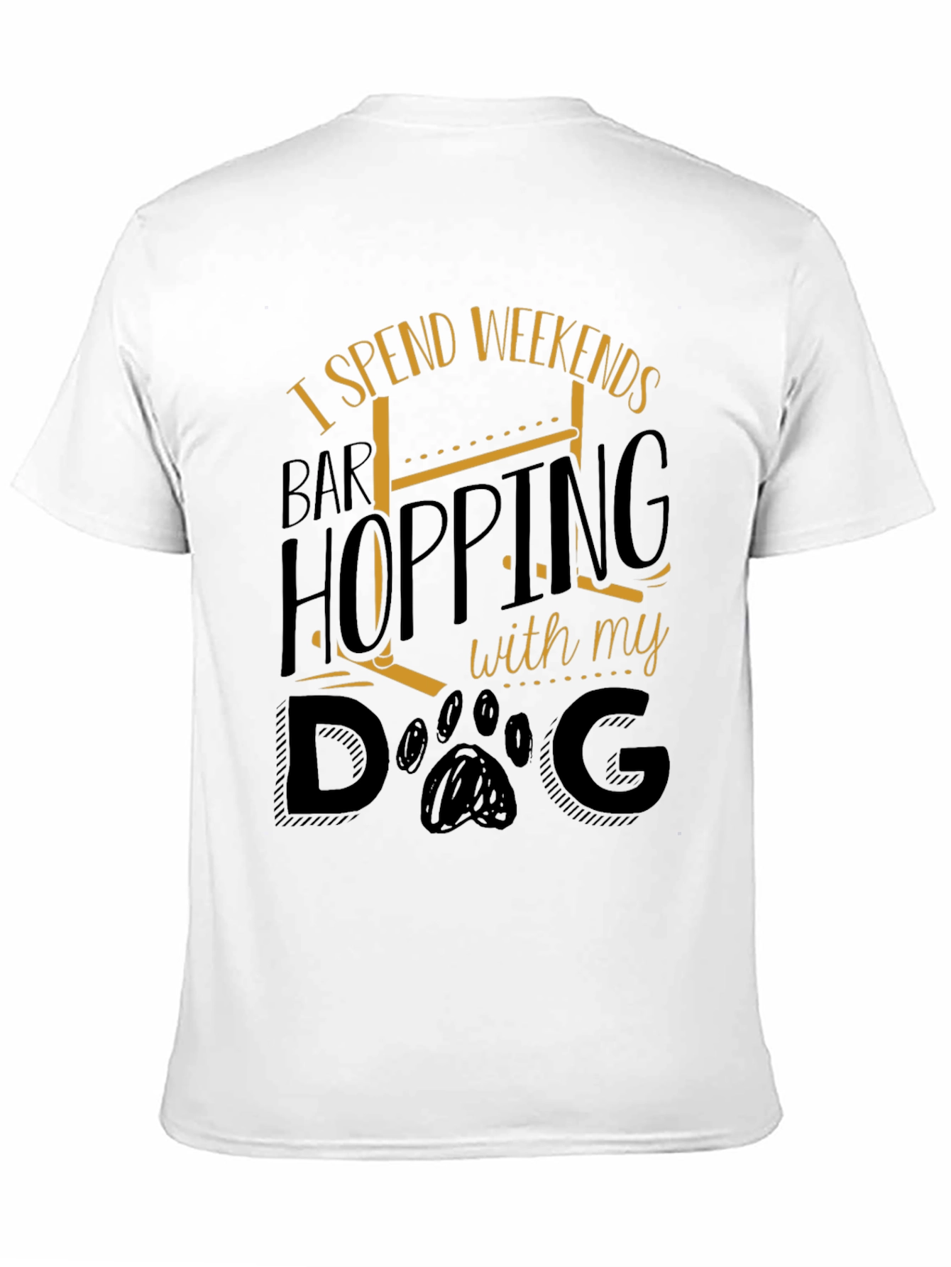 Weekend Bar Hopping Dog Lover T-Shirt