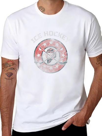 Ice Hockey Graphic Print T-Shirt