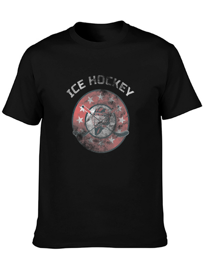 Ice Hockey Graphic Print T-Shirt