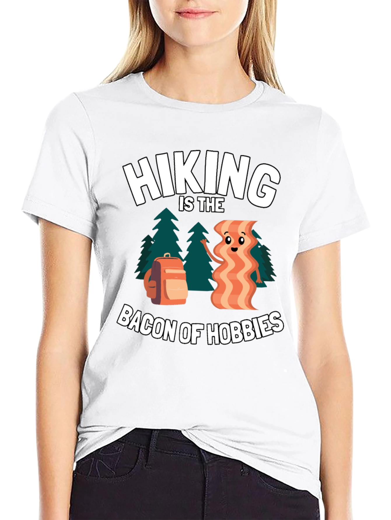 Hiking Bacon of Hobbies T-Shirt
