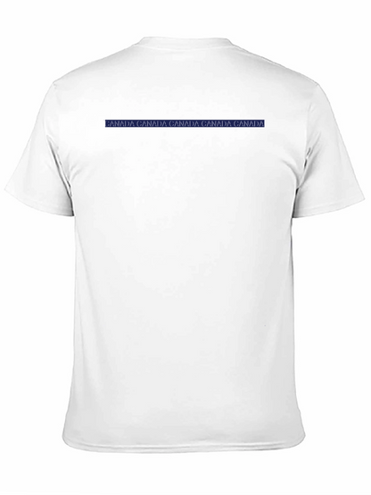 Mens Black CANADA Print T-Shirt - Casual Wear