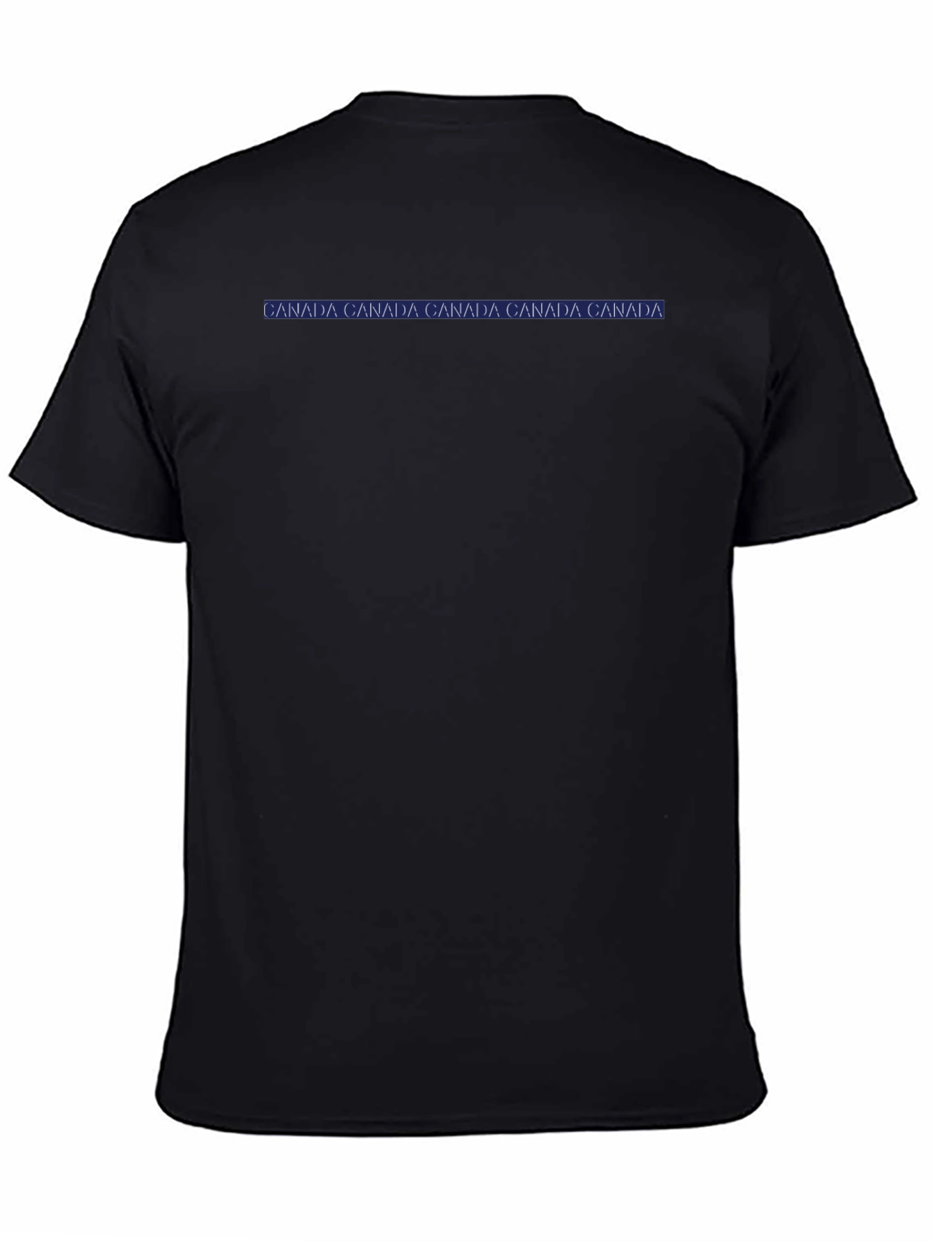 Mens Black CANADA Print T-Shirt - Casual Wear