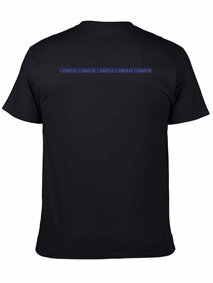 Mens Black CANADA Print T-Shirt - Casual Wear