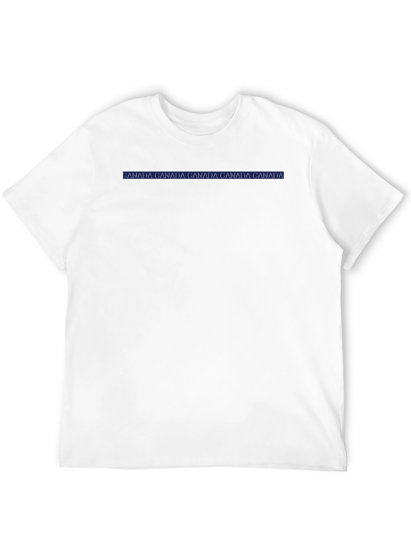Mens Black CANADA Print T-Shirt - Casual Wear