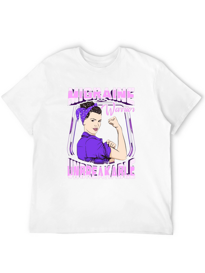 Migraine Warrior Unbreakable Graphic T-Shirt