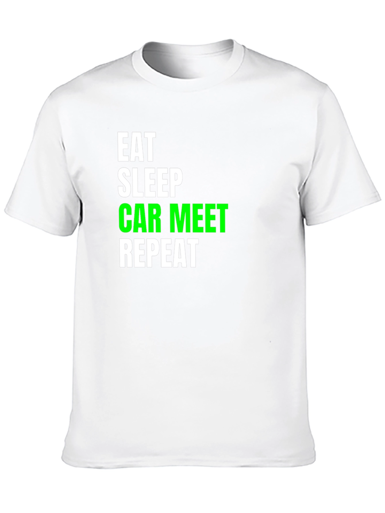 Eat Sleep Car Meet Repeat Black T-Shirt