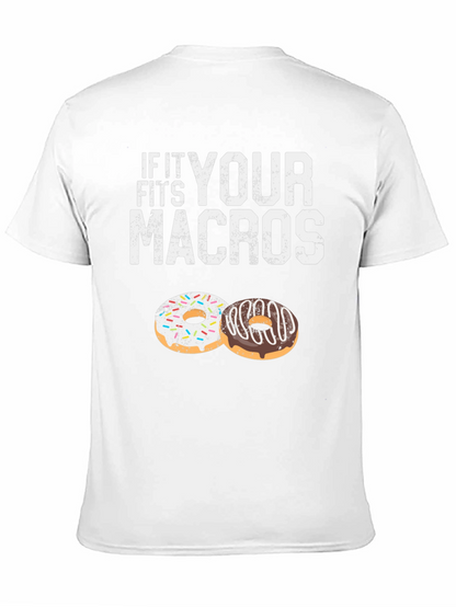 If It Fits Your Macros T-Shirt Doughnut Lover