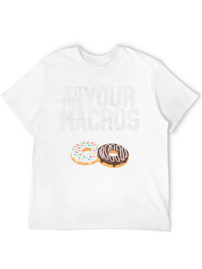 If It Fits Your Macros T-Shirt Doughnut Lover