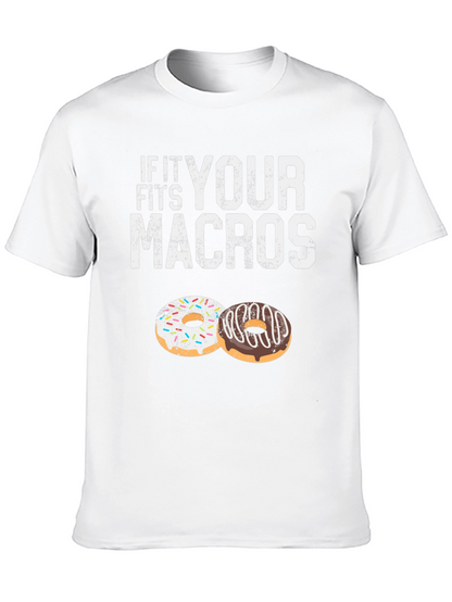 If It Fits Your Macros T-Shirt Doughnut Lover