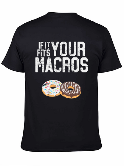 If It Fits Your Macros T-Shirt Doughnut Lover