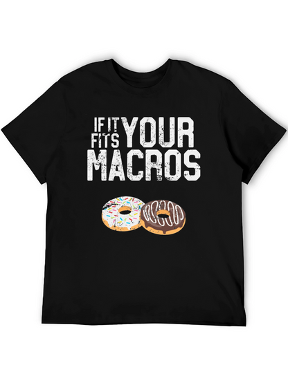 If It Fits Your Macros T-Shirt Doughnut Lover