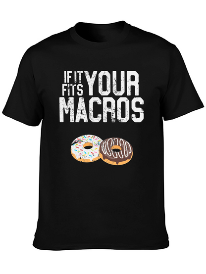If It Fits Your Macros T-Shirt Doughnut Lover