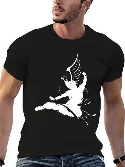 Eagle Strike Graphic Tee - Black Cotton Blend