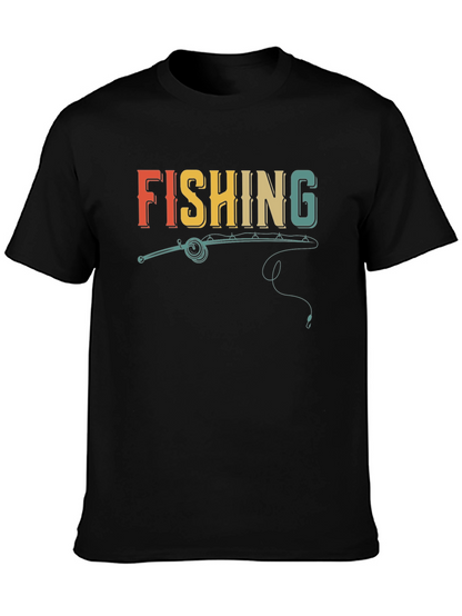 Retro Fishing T-Shirt - Novelty Graphic Tee