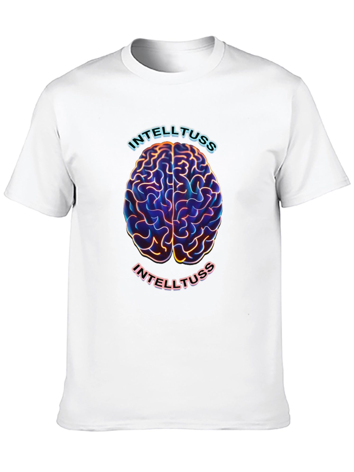 Intelltuss Brain Graphic Black T-Shirt