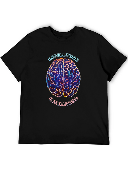 Intelltuss Brain Graphic Black T-Shirt