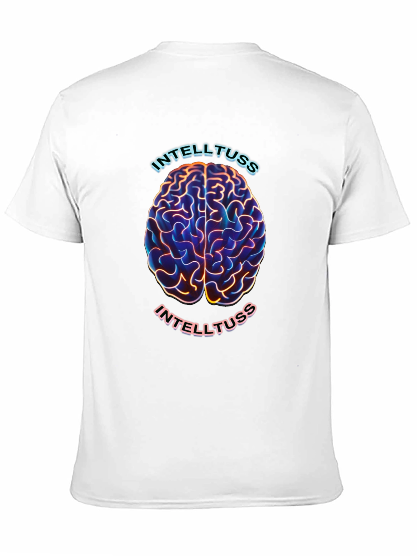 Intelltuss Brain Graphic Black T-Shirt