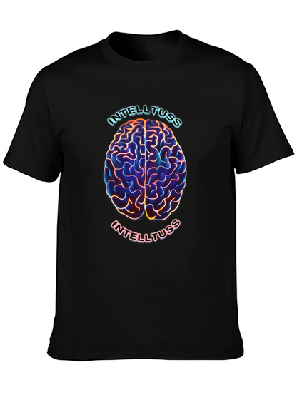 Intelltuss Brain Graphic Black T-Shirt