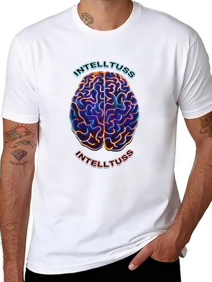 Intelltuss Brain Graphic Black T-Shirt