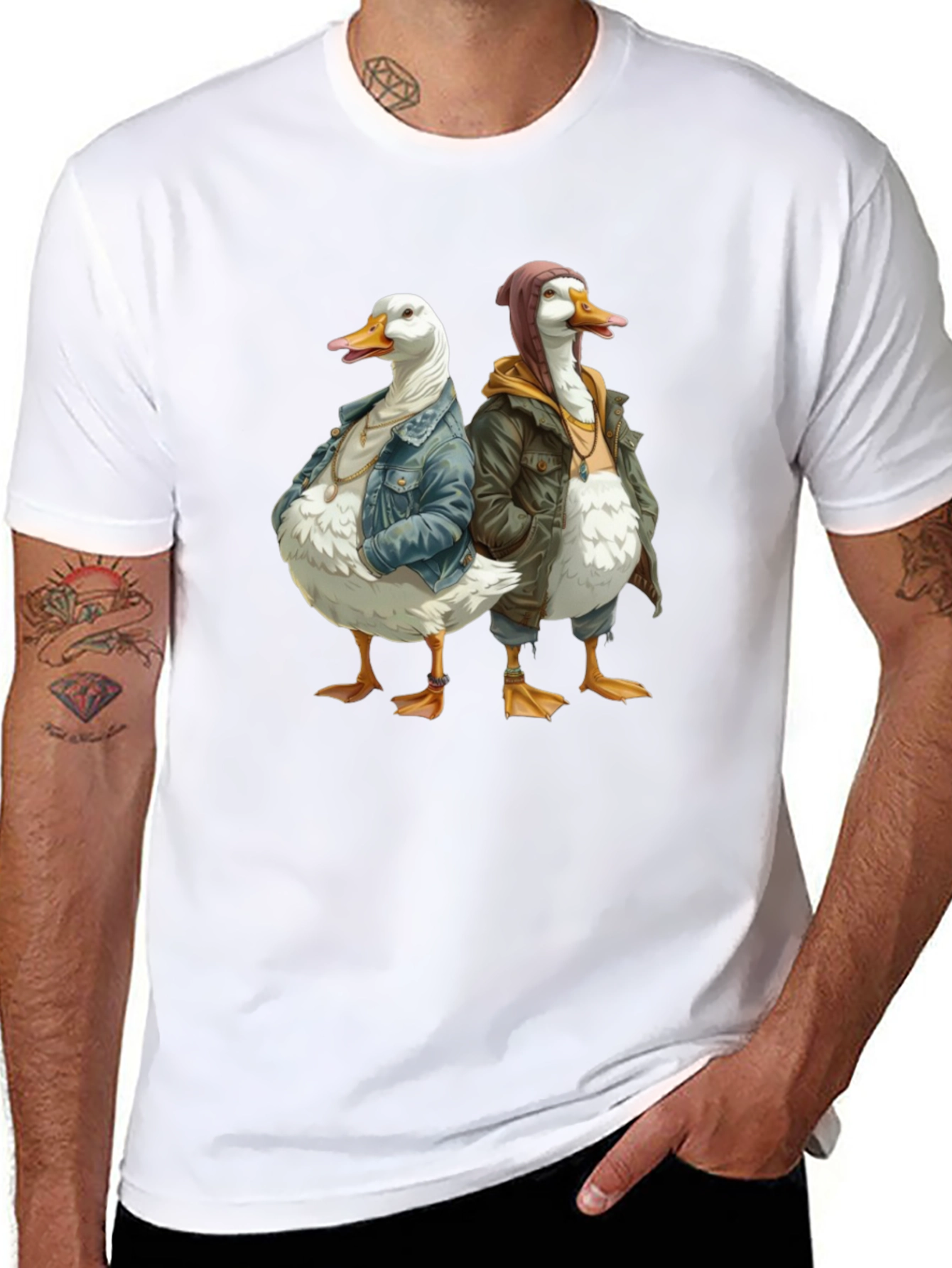 Duck Bros Graphic Tee - Cool Duck Design