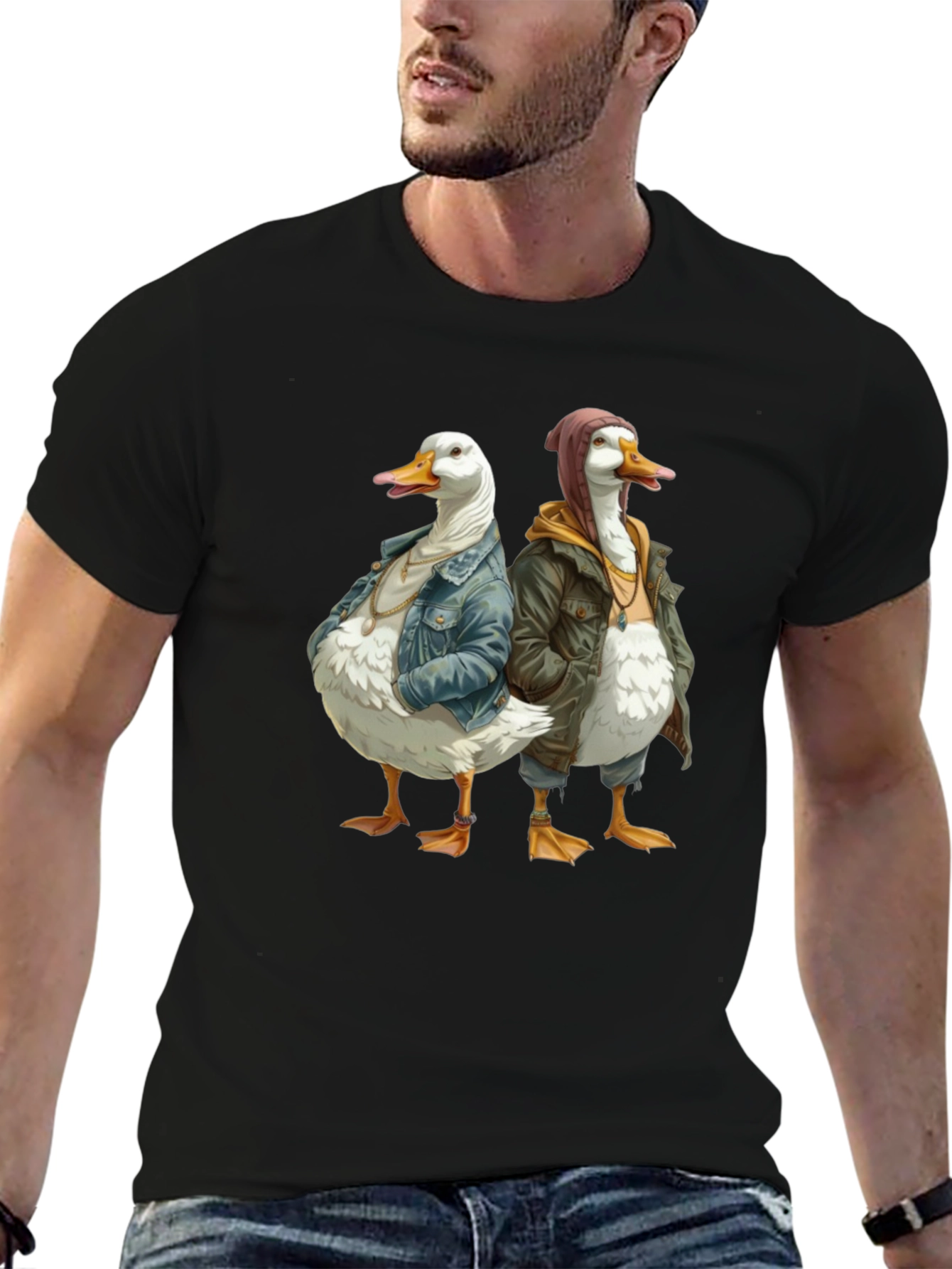 Duck Bros Graphic Tee - Cool Duck Design