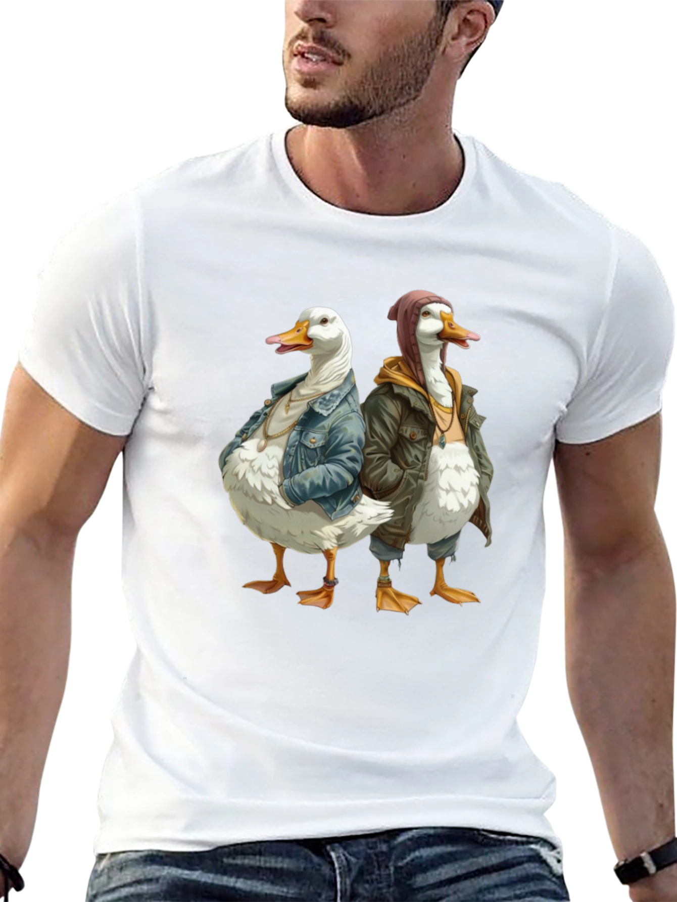 Duck Bros Graphic Tee - Cool Duck Design