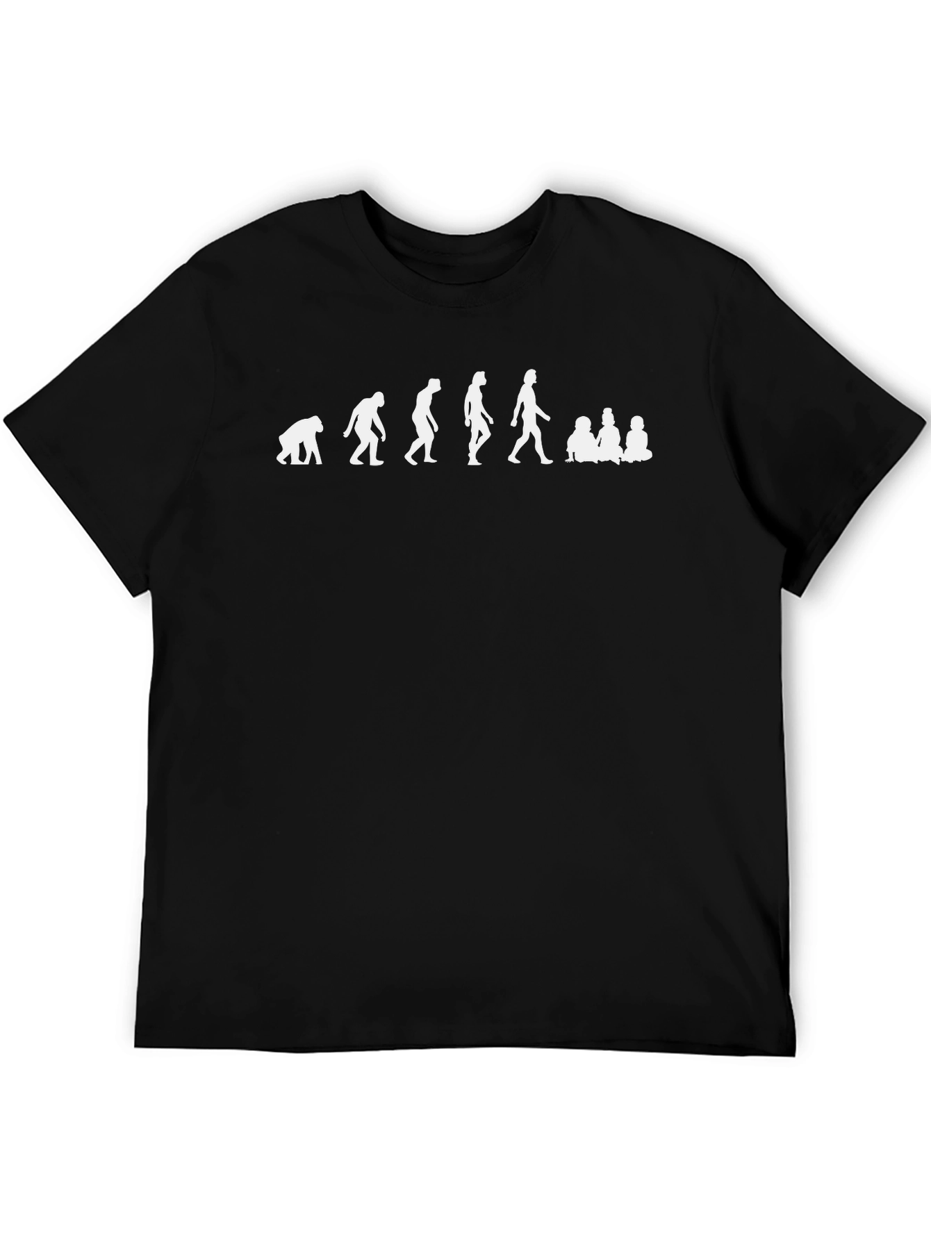 Evolution to Parenthood Black T-Shirt