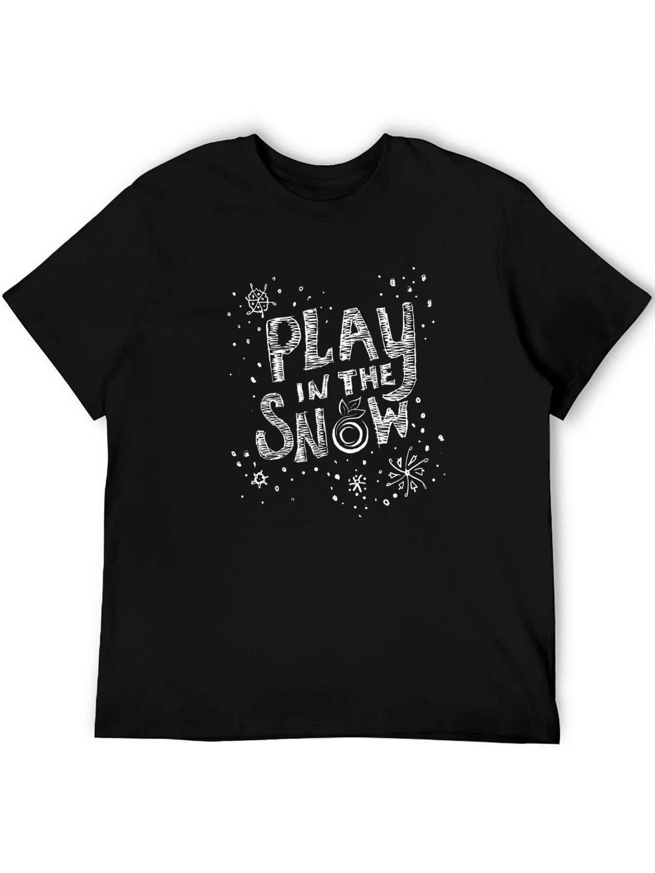 Play in the Snow Black T-Shirt
