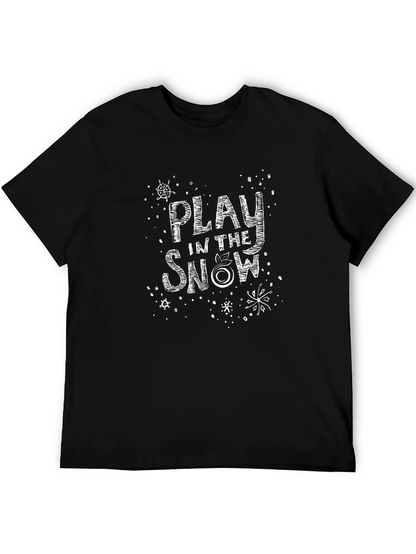 Play in the Snow Black T-Shirt