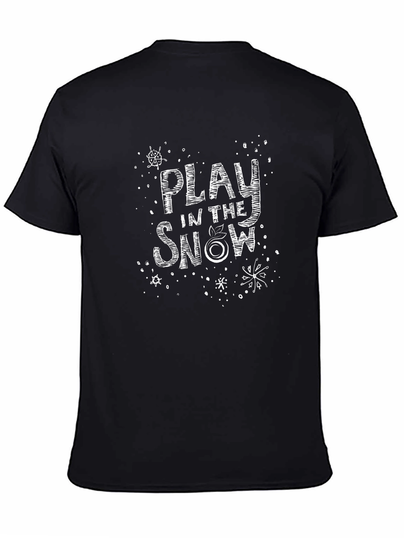 Play in the Snow Black T-Shirt