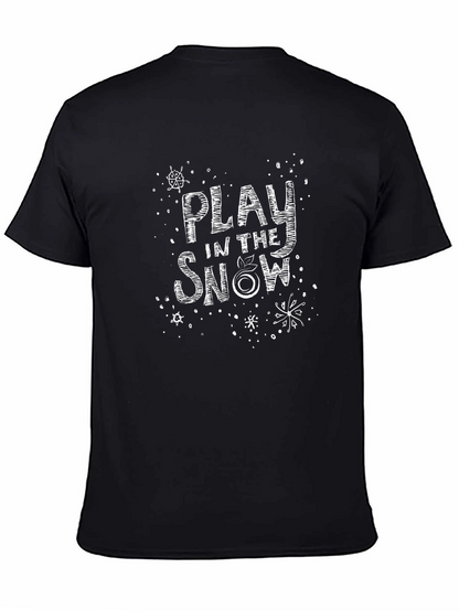Play in the Snow Black T-Shirt