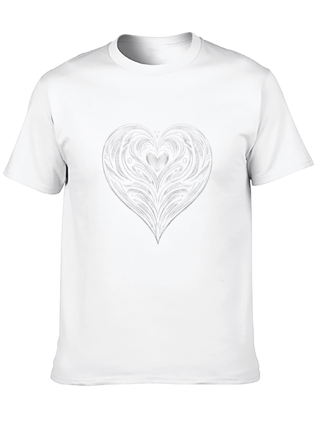 Heart Graphic Tee - Stylish Black Cotton Blend Shirt