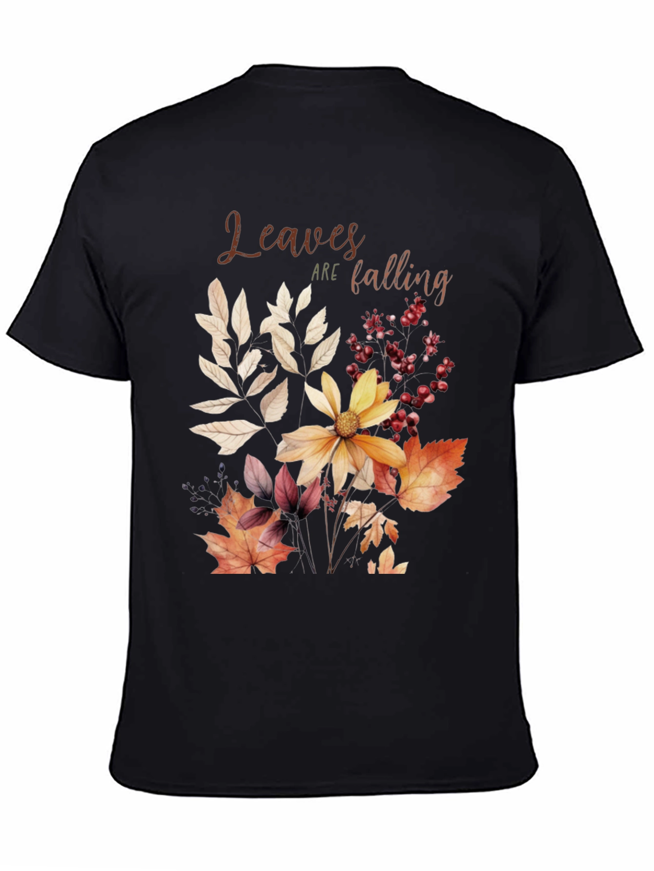 Autumn Leaves Graphic Tee - Fall Season T-Shirt