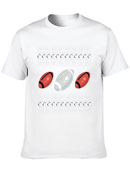 Football Ugly Christmas Sweater T-Shirt