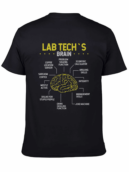 Lab Techs Brain Anatomy Funny T-Shirt