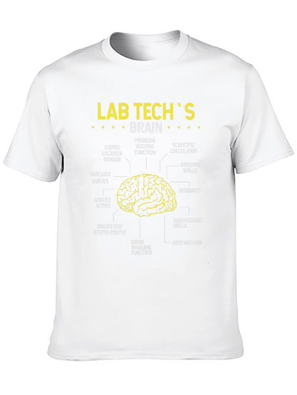 Lab Techs Brain Anatomy Funny T-Shirt