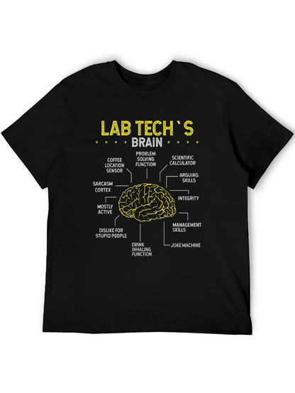 Lab Techs Brain Anatomy Funny T-Shirt