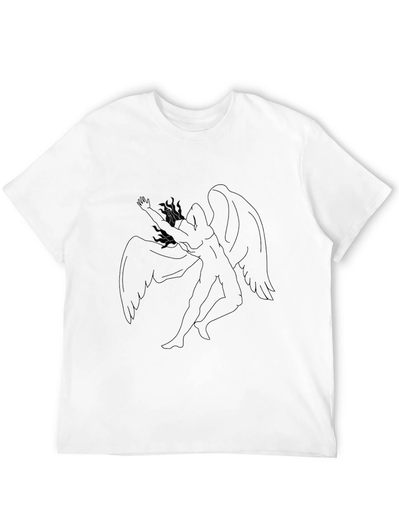 Winged Figure Black T-Shirt