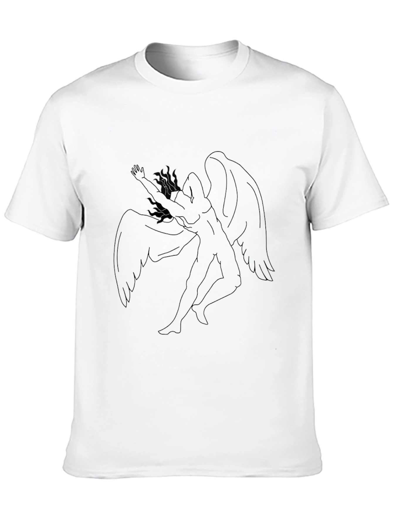 Winged Figure Black T-Shirt