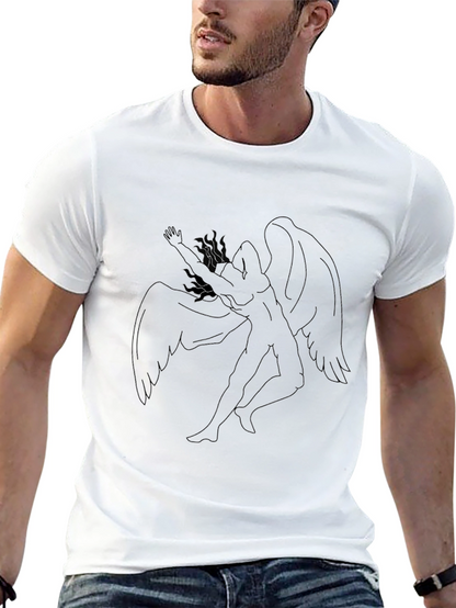 Winged Figure Black T-Shirt