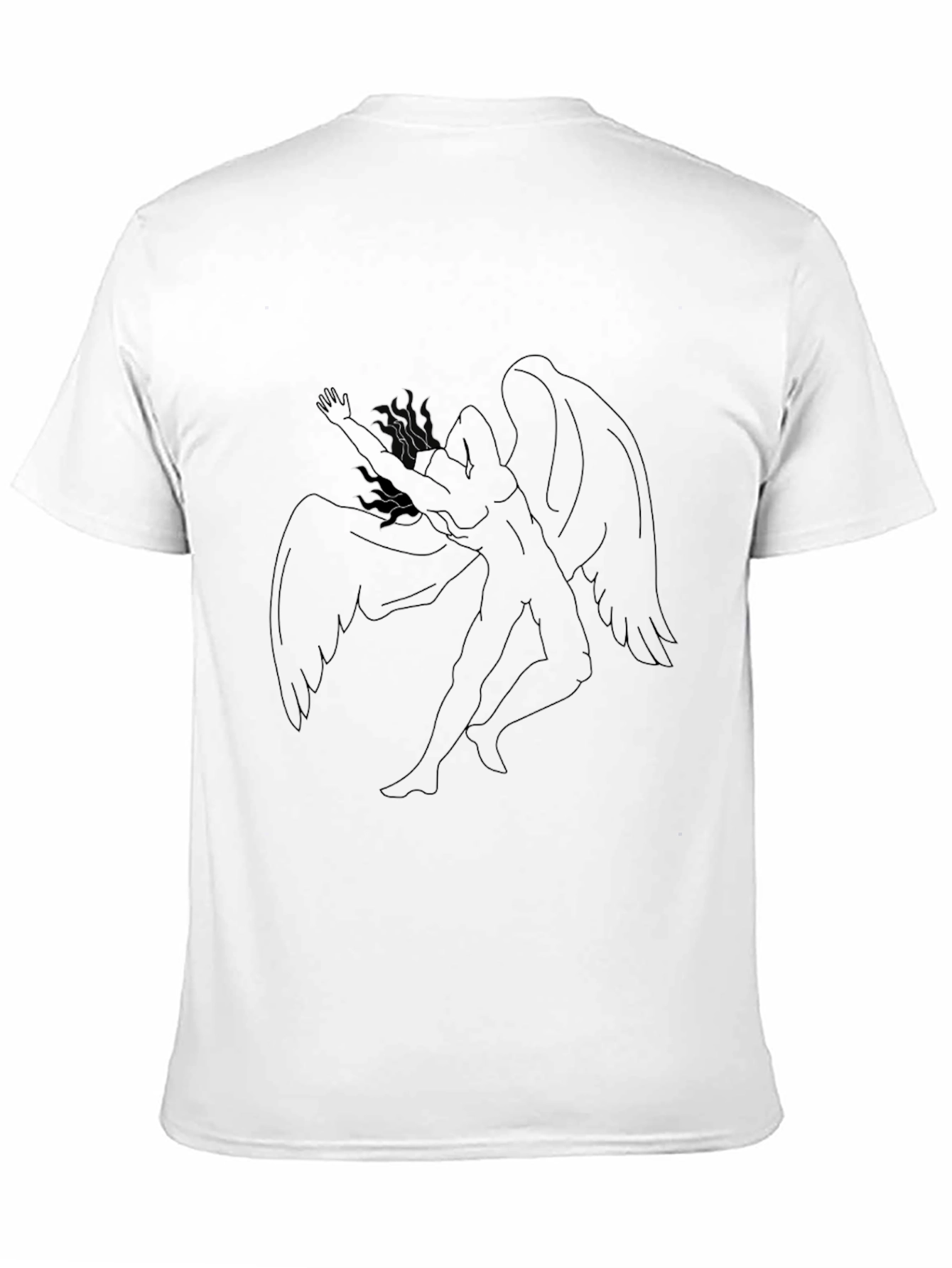 Winged Figure Black T-Shirt
