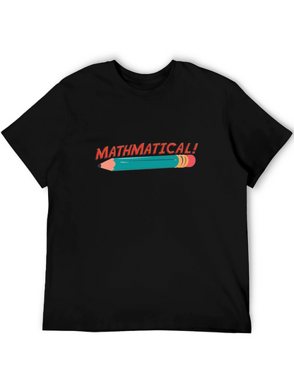Mathematical! Black Graphic Tee Shirt