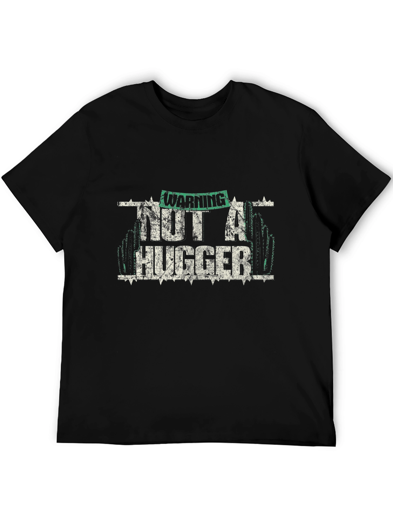 Warning Not A Hugger Graphic T-Shirt