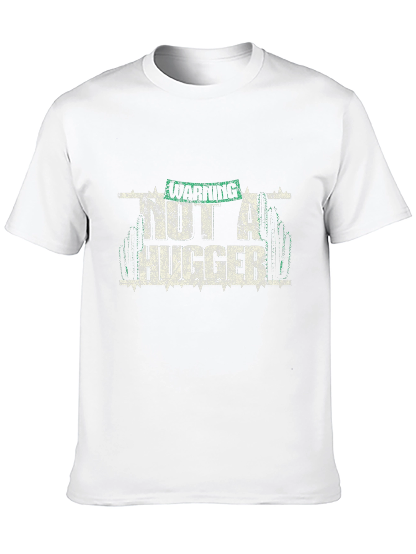 Warning Not A Hugger Graphic T-Shirt