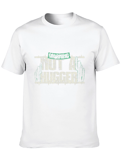 Warning Not A Hugger Graphic T-Shirt