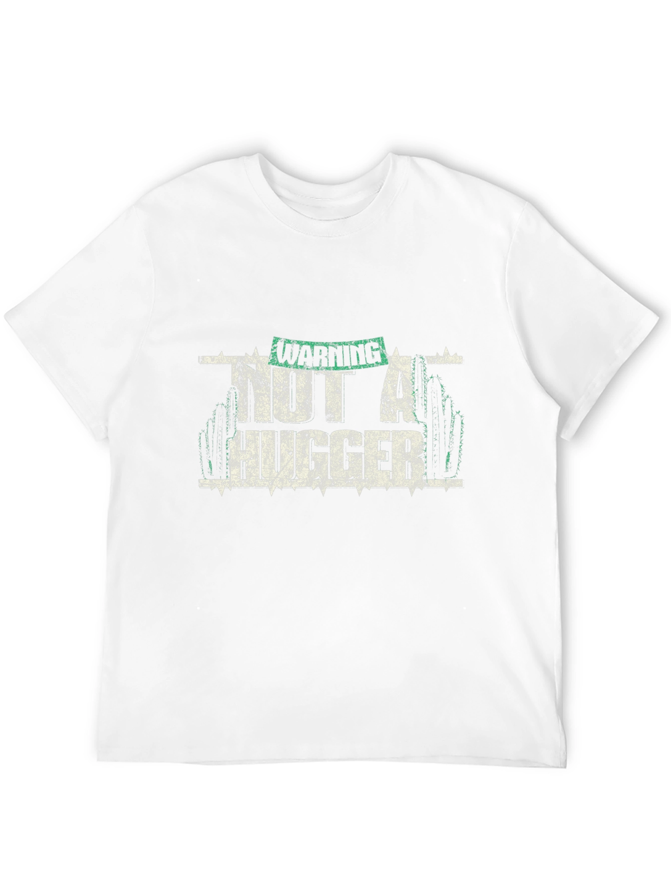 Warning Not A Hugger Graphic T-Shirt