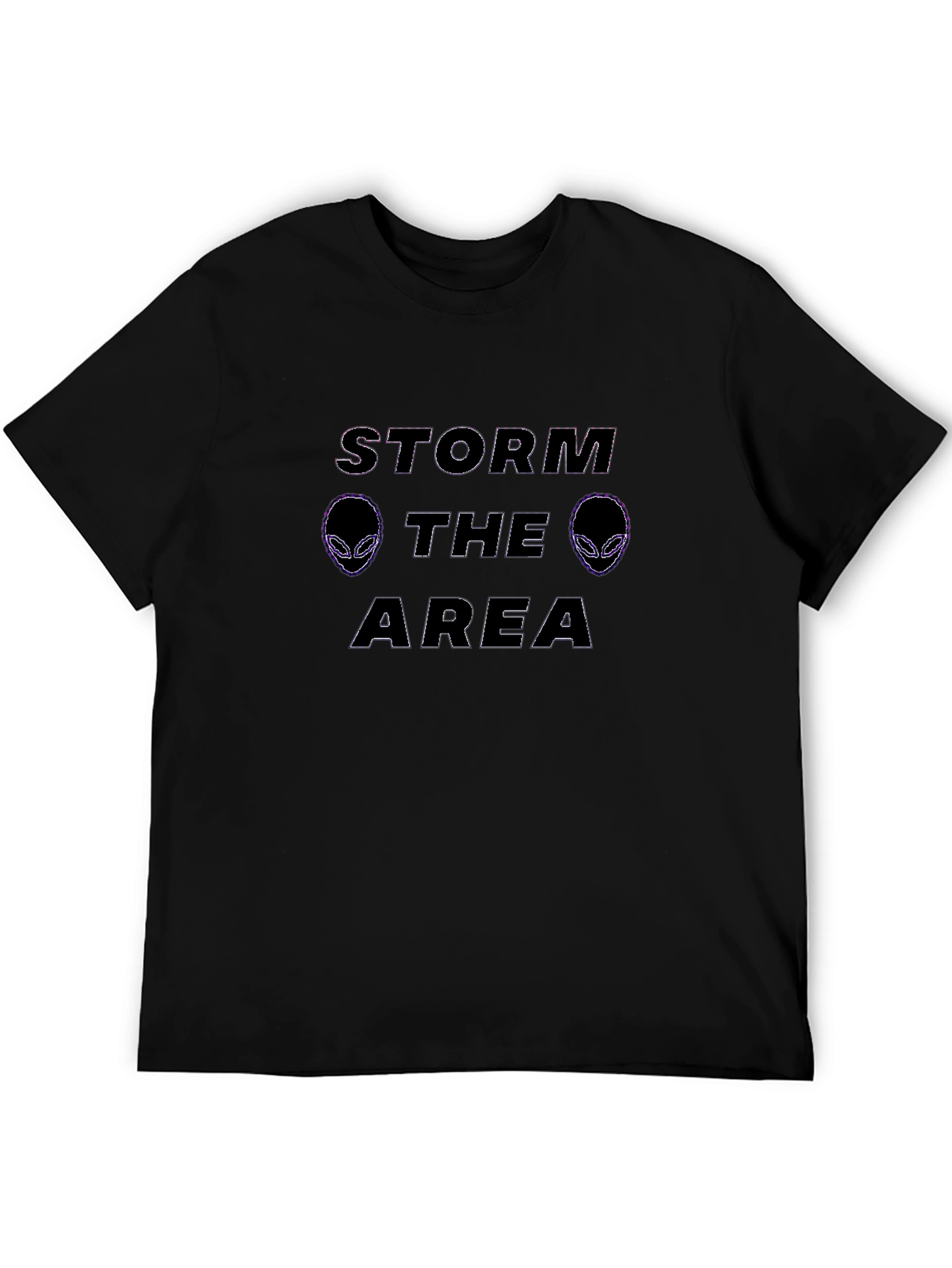 Storm Area Alien Black T-Shirt Graphic Tee