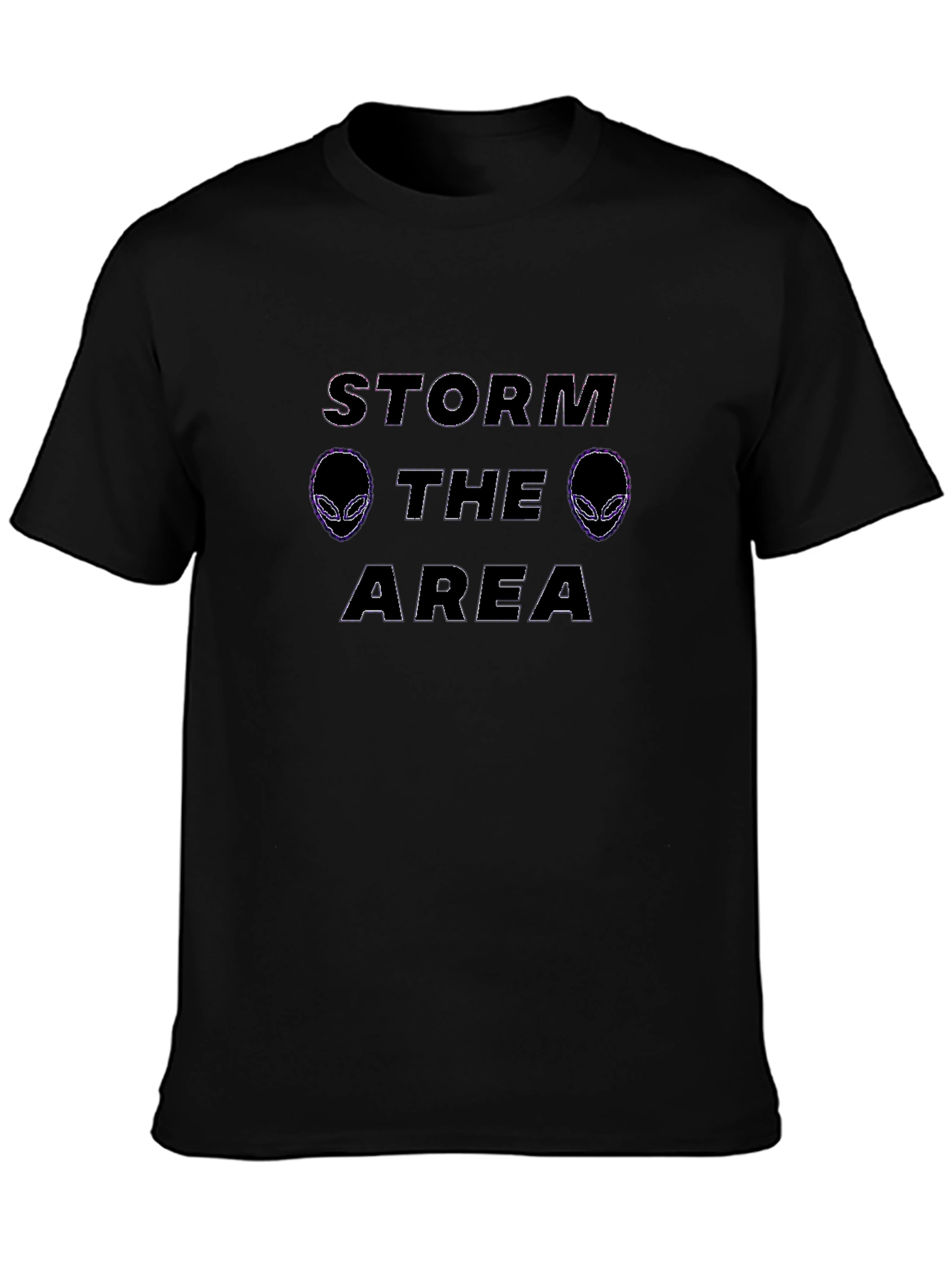 Storm Area Alien Black T-Shirt Graphic Tee