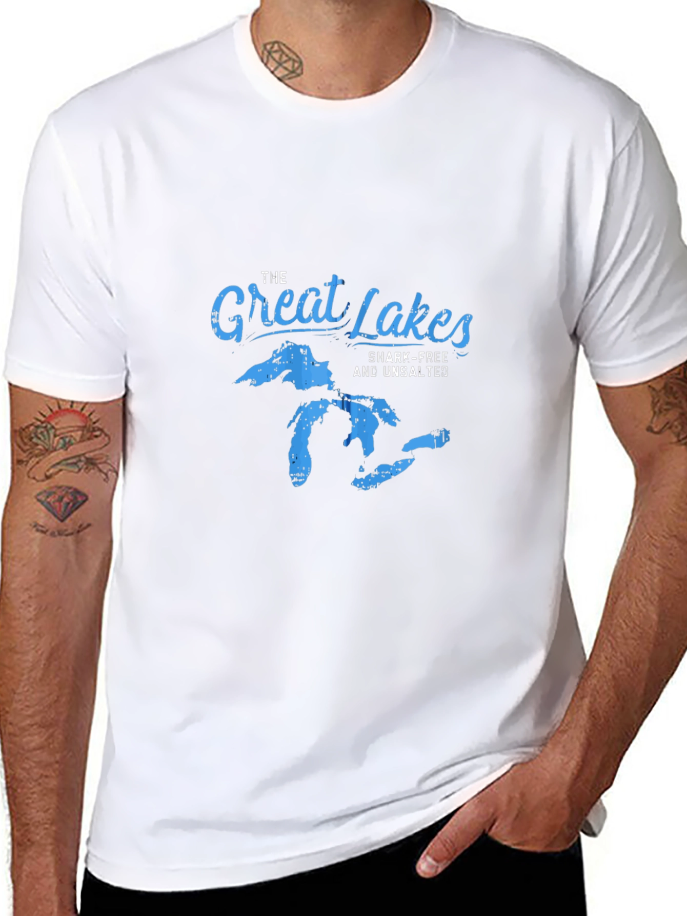 Great Lakes T-Shirt - Shark-Free & Unsalted